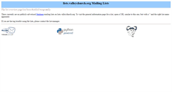 Desktop Screenshot of lists.valleychurch.org
